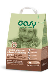 Oasy Lettiera Vegetale Cellulosa E Lieviti Naturali Da 6 Litri-2
