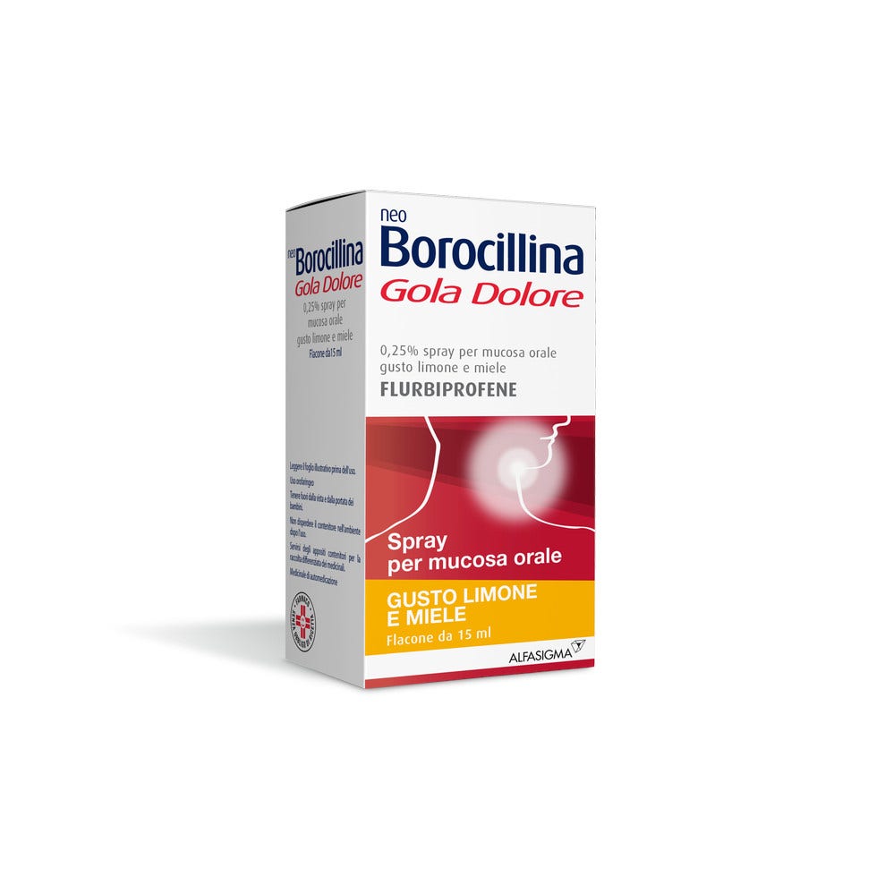Neoborocillina Gola Dolore Spray 15ml Limone Miele  - 3