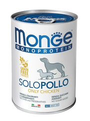 Monge Monoprotein Solo Pollo Cibo Umido Per Cani Adulti 400g-1
