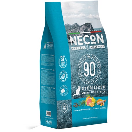 Necon Natural Wellness Sterilized Pesce Bianco/Riso 1,5kg  - 2