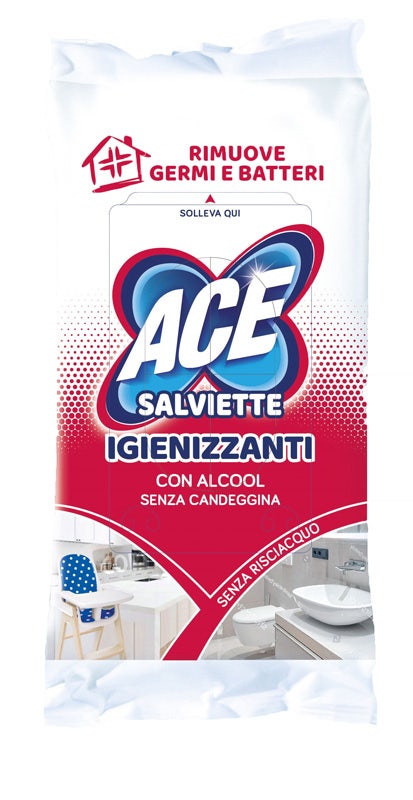 Ace Salviette Igienizzanti Con Alcool 40 Pezzi-1