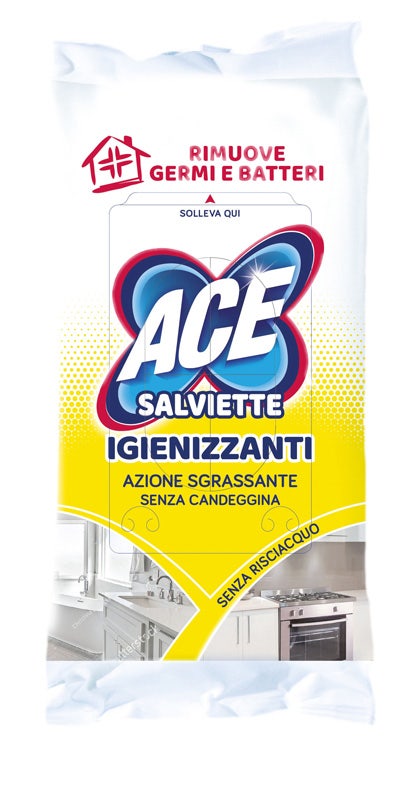 Ace Salviette Igienizzanti E Sgrassanti Senza Candeggina Per Casa 40 Pezzi-1