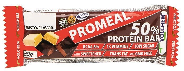Volchem Promeal Protein 50% Barretta Proteica Gusto Banana 60g-1
