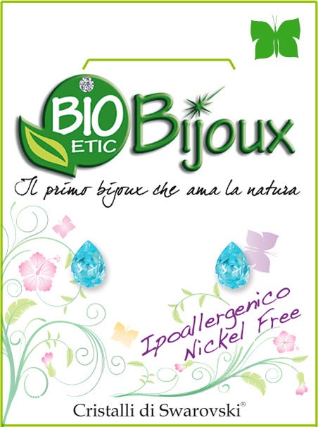 Bioetic Bijoux Orecchini Goccia 6mm Light Turchese  - 1