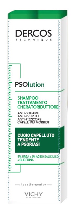 Vichy Dercos Shampoo Psolution Trattamento Cheratoriduttore 200ml-1