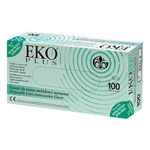 Eko Plus Guanto Lattice Superficie Liscia Talcato Taglia Medium 100 Pezzi  - 1