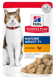 Hill's Science Plan Gatto Mature Adult 7+ Al Pollo Bustina 85gr-1