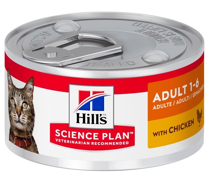 Hill's Science Plan Gatto Adult Al Pollo Lattina 82gr-1