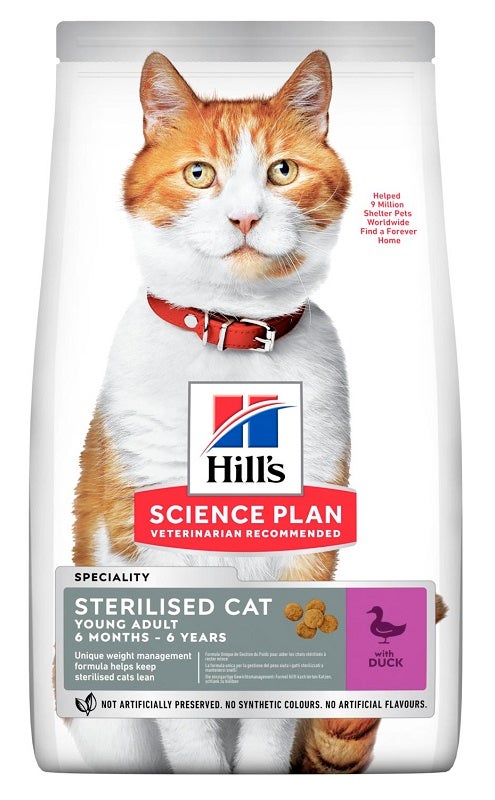 Hill's Science Plan Sterilised Cat Young Adult Duck 7kg-1