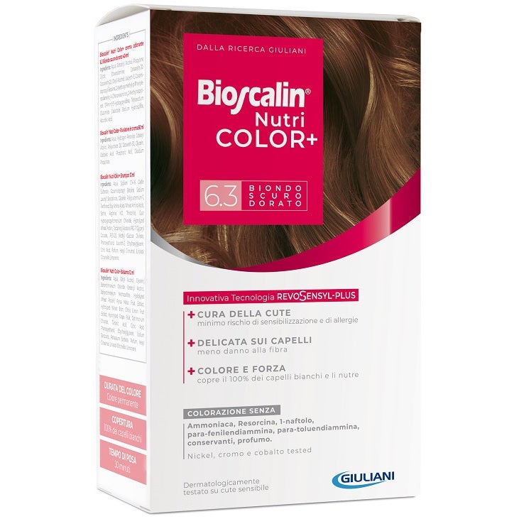 Bioscalin Nutricolor Plus Colorazione Capelli Permanente 6,3 Biondo Scuro Dorato   - 2