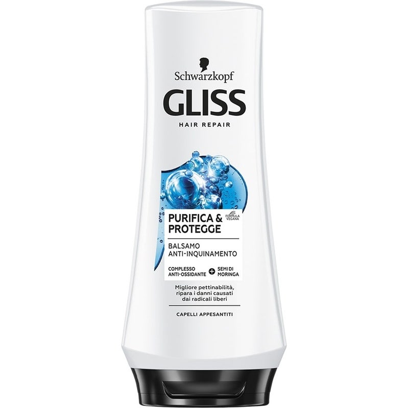 Schwarzkopf Gliss Balsamo Anti-Inquinamento Purifica/Protegge 200ml - 2