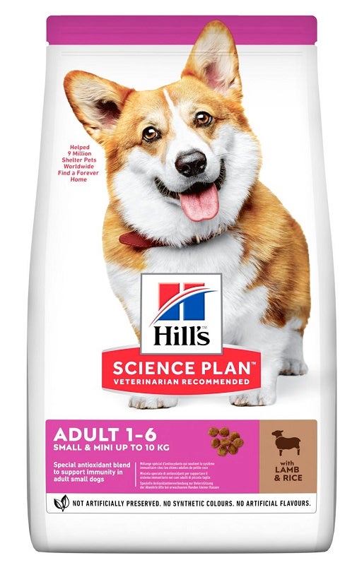 Hill's Science Plan Small & Mini Adult Con Agnello E Riso Cibo Secco Per Cani 1,5kg-1