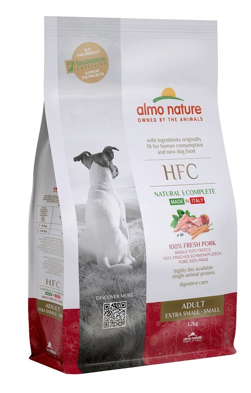 Almo Nature HFC Adult Crocchette Maiale Cani Adulti Taglia Mini E Piccola Sacco 1,2kg-1