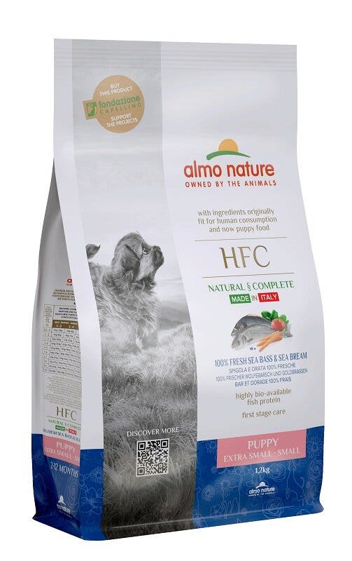 Almo Nature HFC Puppy Spigola E Orata Cani Cuccioli Taglia Mini E Piccola Sacco 1,2kg-2