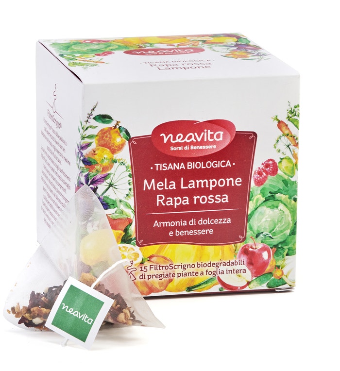 Neavita Filtroscrigno Tisana Mela Lampone Rapa Rossa 15 Filtri-1
