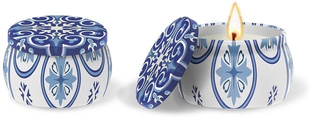 MAIOLICHE CANDELA BLUE-1