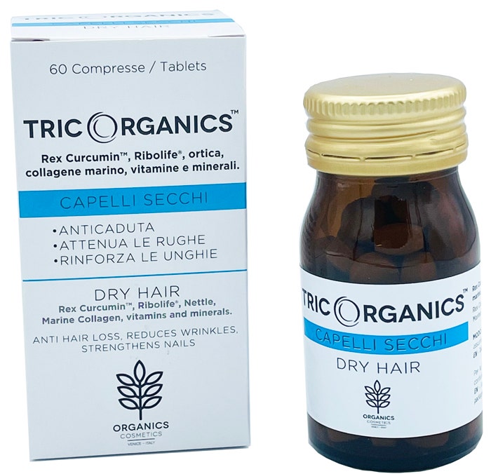 Organics Cosmetics Tricorganics Capelli Secchi 60 Compresse-1