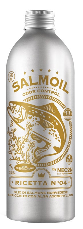 Necon Salmoil Ricetta 4 Odor Control Alimento Complementare Per Cani E Gatti 500ml-1