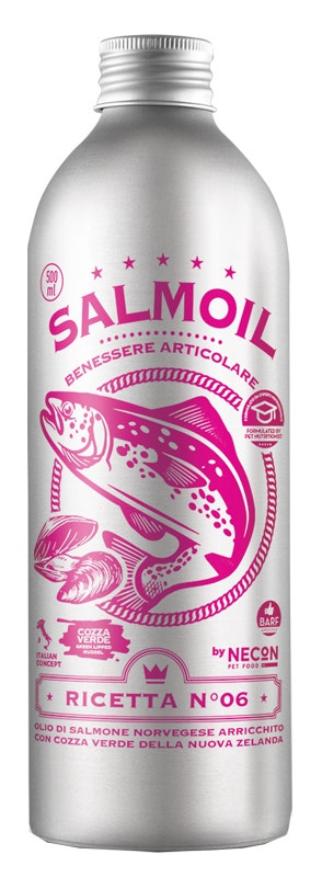 Necon Salmoil Ricetta 6 Benessere Articolare Alimento Complementare Per Cani E Gatti 500ml-1