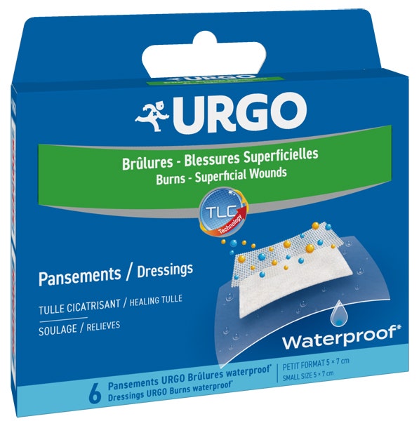 URGO USTIONI SUPERF WP 5X7 6PZ-1