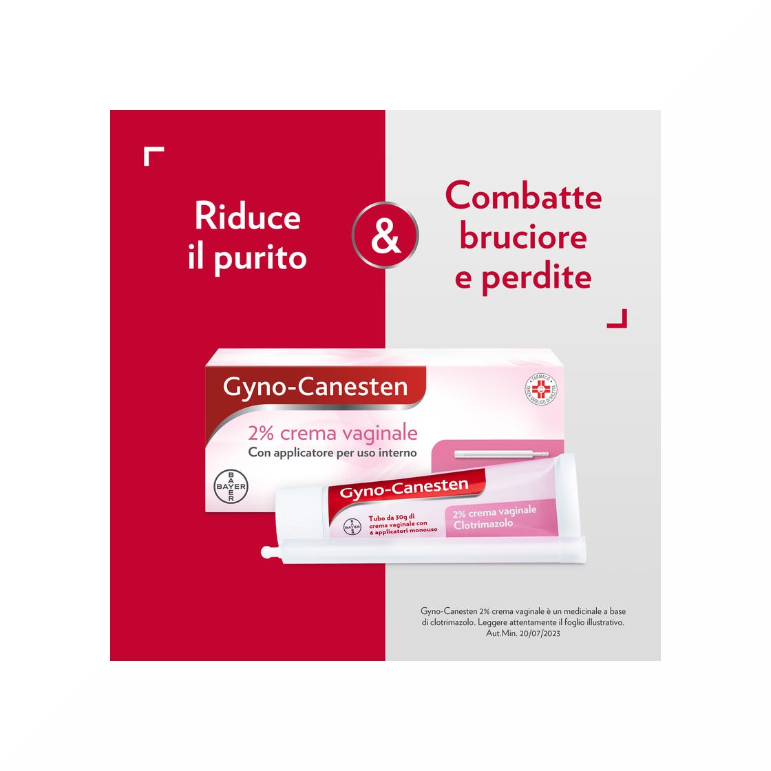 Gyno-Canesten Crema Intima Trattamento Sintomi Candida contro Prurito, Bruciore Intimo e Perdite 30g-15