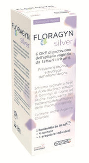 Floragyn Silver Schiuma Vaginale con Argento Colloidale 50 ml