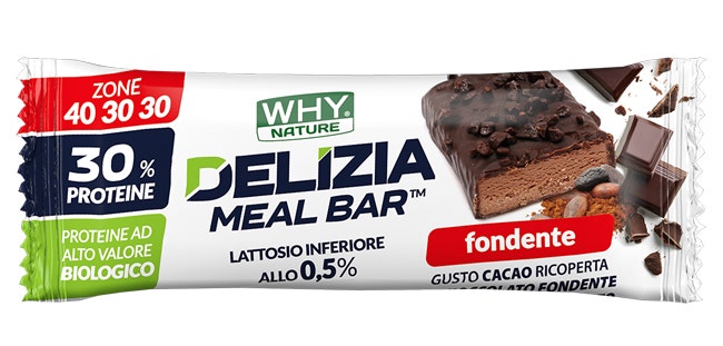 Whynature Delizia Meal Barretta Proteica Fondente 50g-1