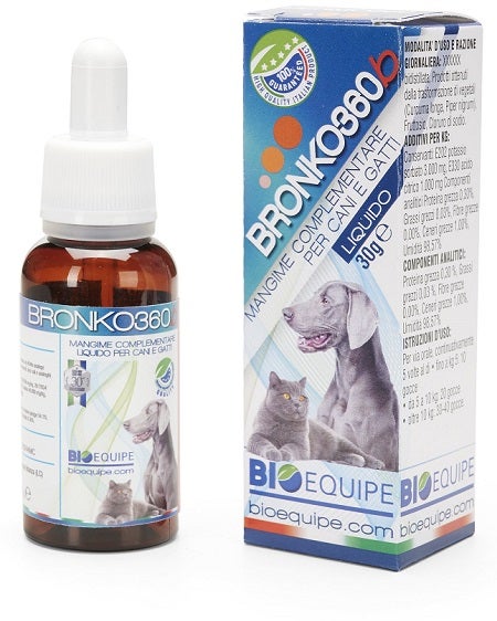 Bronko 360b Mangime Complementare Liquido per Cani e Gatti 30ml-1