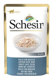 Schesir Pollo Con Nasello In Jelly Cibo Umido Gatti Adulti Bustina 85g-1