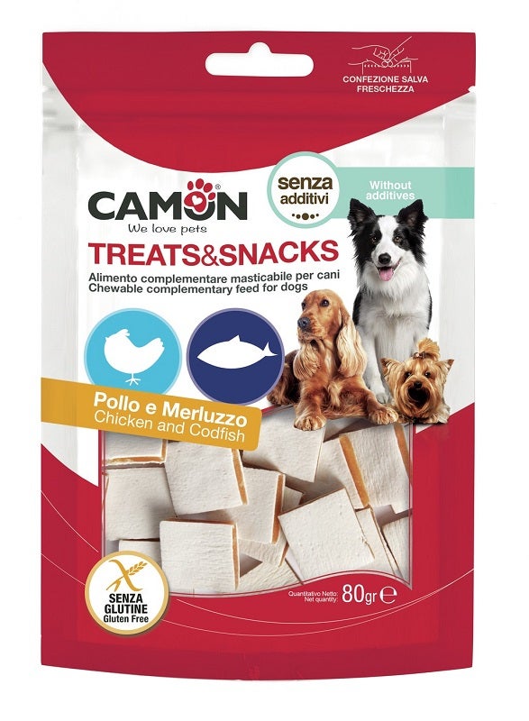 Camon Sandwich di Pollo e Merluzzo Per Cani 80g-1