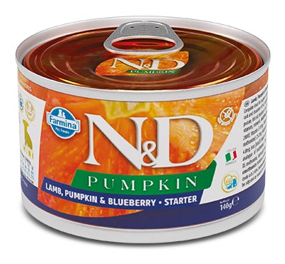 Farmina Natural & Delicious Pumpkin Starter Mini Con Agnello Zucca E Mirtillo Per Cani Cuccioli 140g-1