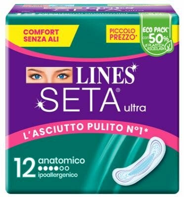 Lines Seta Ultra Assorbenti Anatomici 12 Pezzi-2