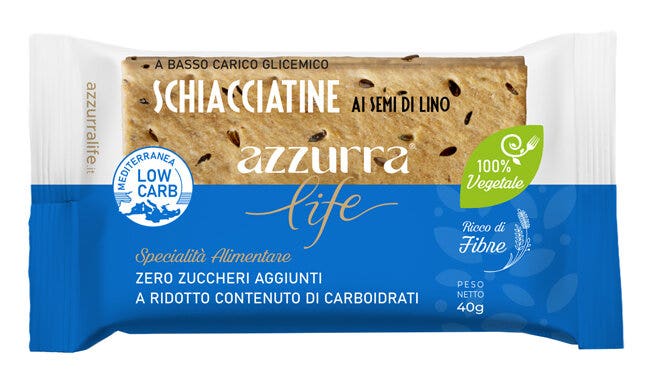 Azzurra Life Schiacciatine Ai Semi Di Lino 40g-1