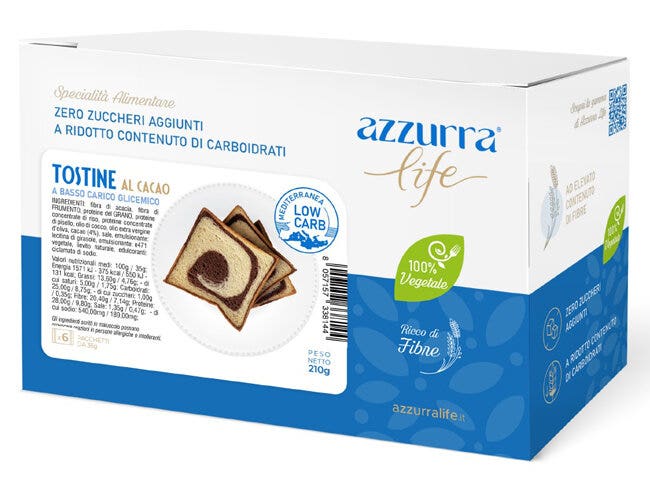 Azzurra Life Tostine Cacao 210g-1