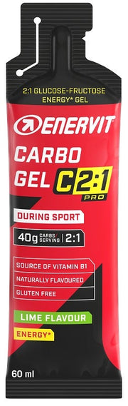 Enervit Carbo Gel C2:1 Pro Gel Energetico 60ml Gusto Lime-1
