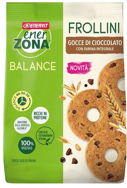 Enerzona Frollini Integrali Gocce Di Cioccolato 250g-1