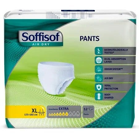Soffisof Air Dry Pants Extra Taglia XL 12 Pezzi-2