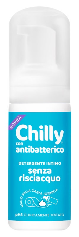 Chilly Mousse Detergente Intimo Antibatterico Senza Risciacquo 100ml-1