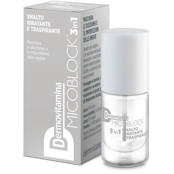 Dermovitamina Micoblock Smalto 3In1 Base Top Coat Trasparente 5ml-2