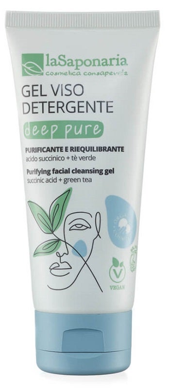 La Saponaria Deep Pure Gel Detergente Viso 100ml-1