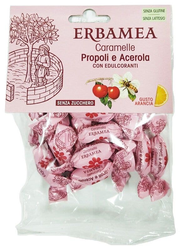 Erbamea Caramelle Propoli E Acerola Gusto Arancia 50g-2
