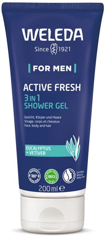 Weleda Doccia For Men Active Fresh 3In1 Doccia Gel 200ml-2