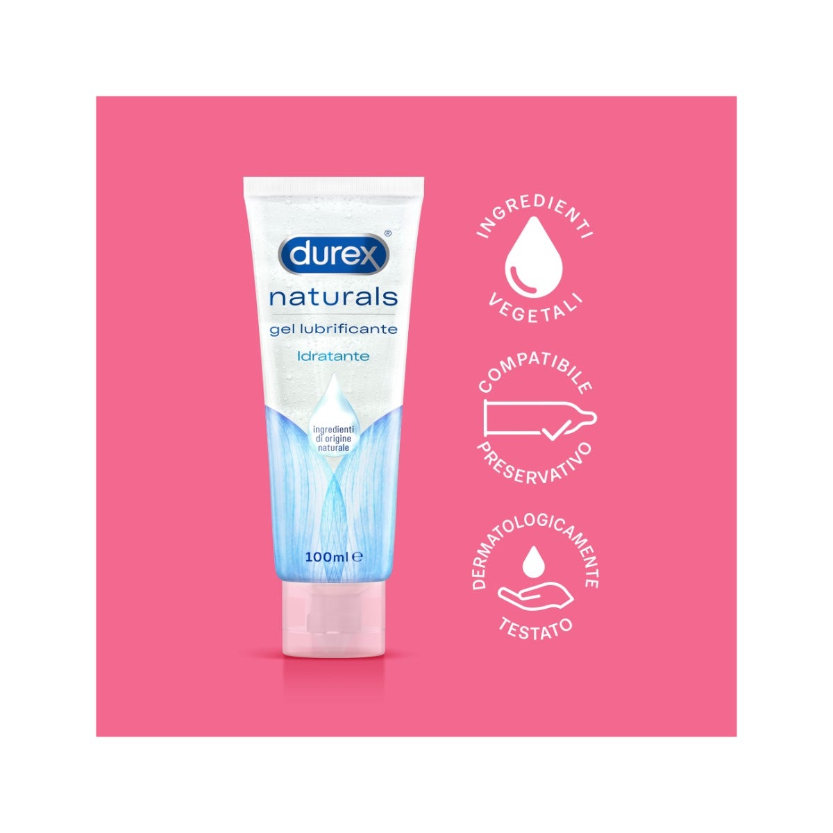 Durex Naturals Gel Idratante Lubrificante 100ml-5