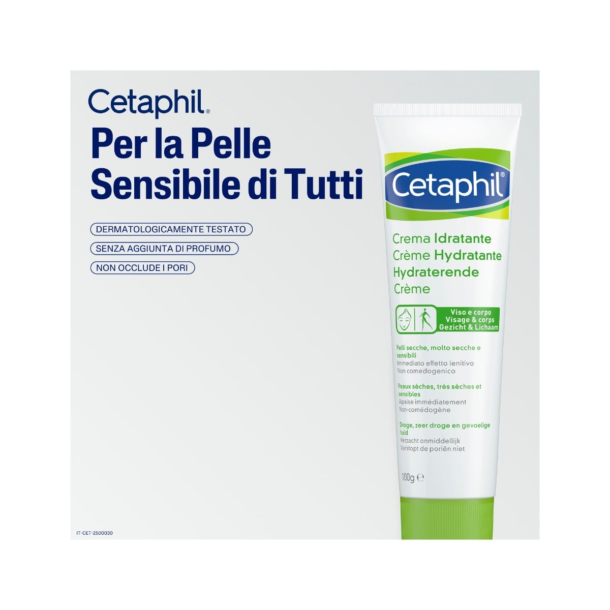 Cetaphil Crema Idratante Pelle Secca Viso E Corpo 100g-7