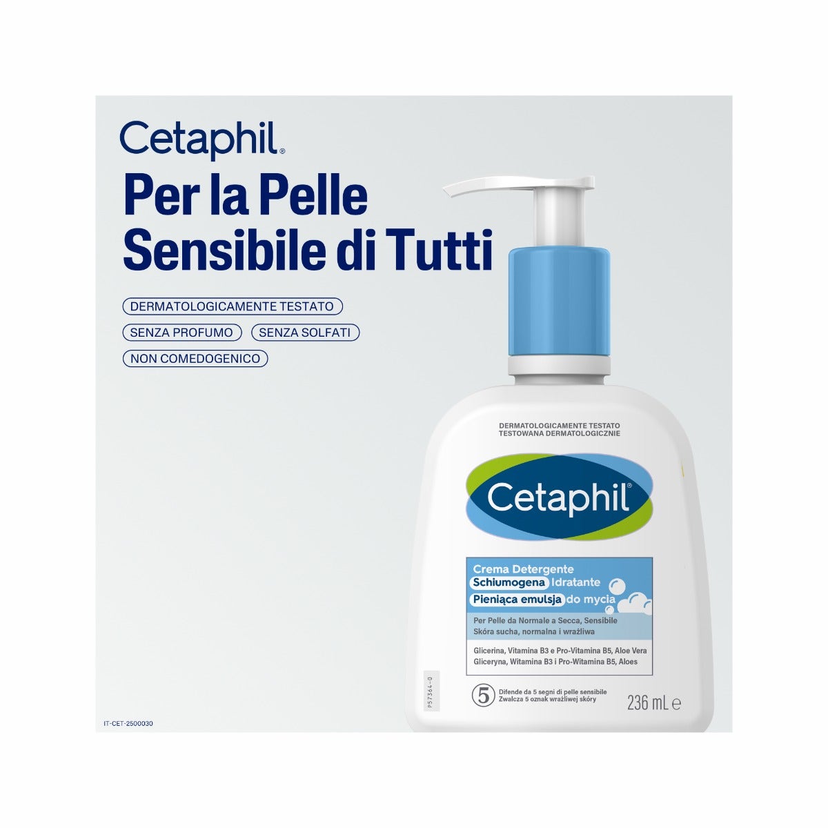 Cetaphil Crema Detergente Schiumogena Idratante 236ml-11