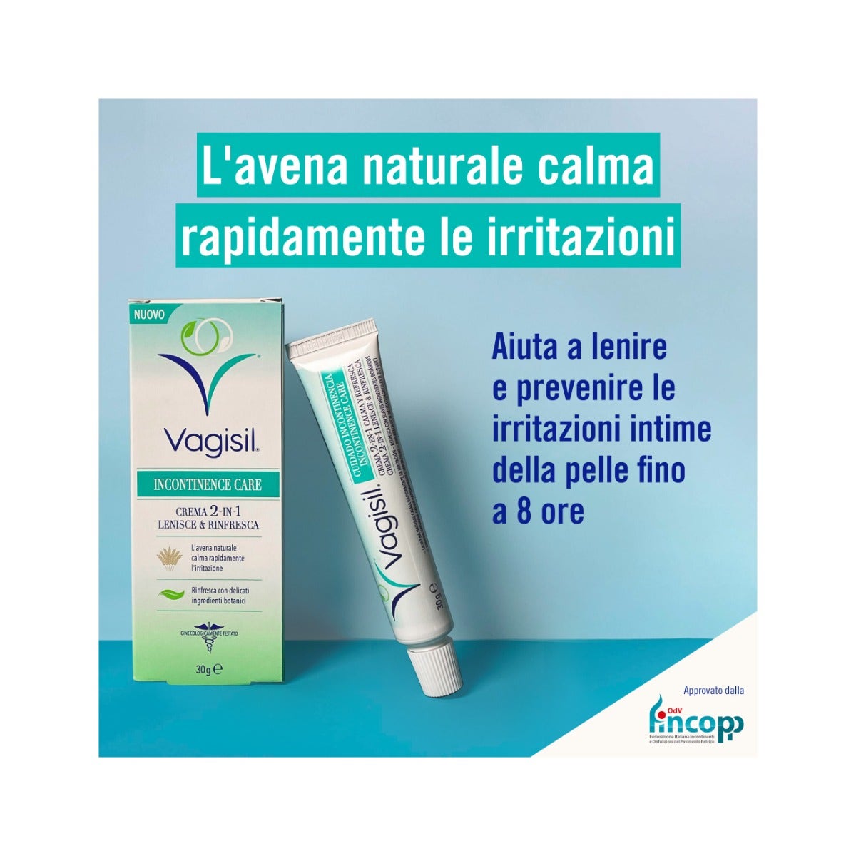 Vagisil Incontinence Care Crema Lenisce E Rinfresca 30g-2