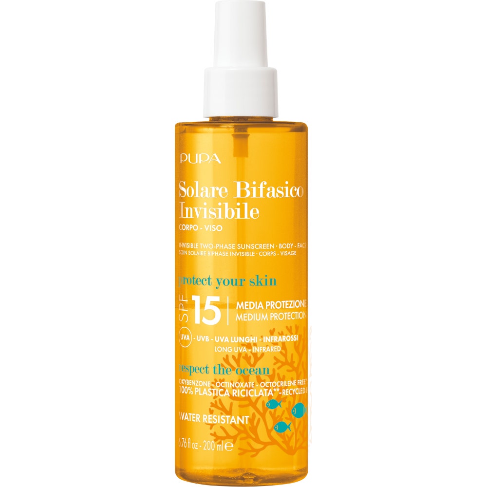 Pupa Solare Bifasico Invisibile Corpo E Viso SPF15 200ml-1