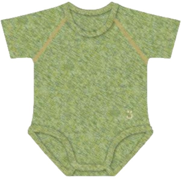 J Bimbi Body 0-36M Caldo Cotone Melange Verde-1