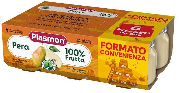 Plasmon Omogeneizzato Pera 6x80g 4Mesi+-2
