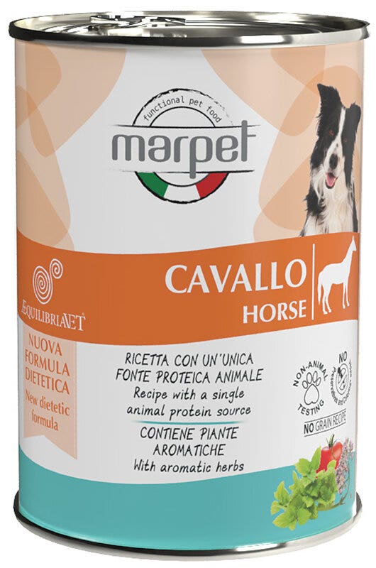 Marpet Aequilibriavet Dog Cavallo Cibo Umido Per Cani Adulti Scatoletta 400g-2